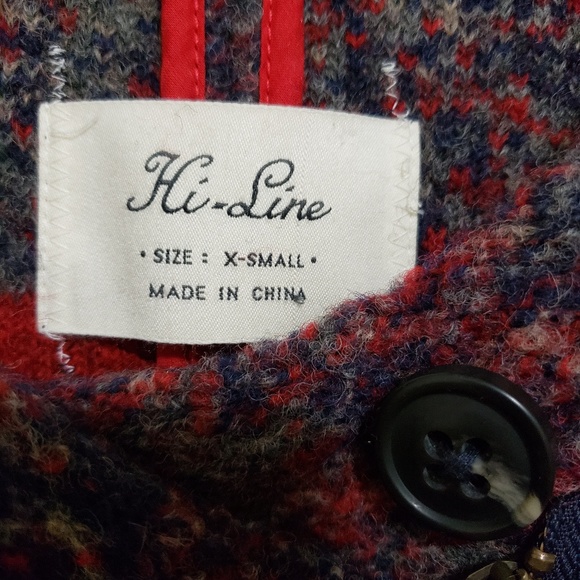 Wool jacket Hi-Line  Size x-Small,  2-4 - Picture 2 of 5